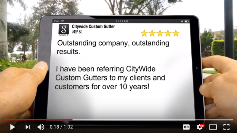 Citywide Custom Gutter 5 Star Review